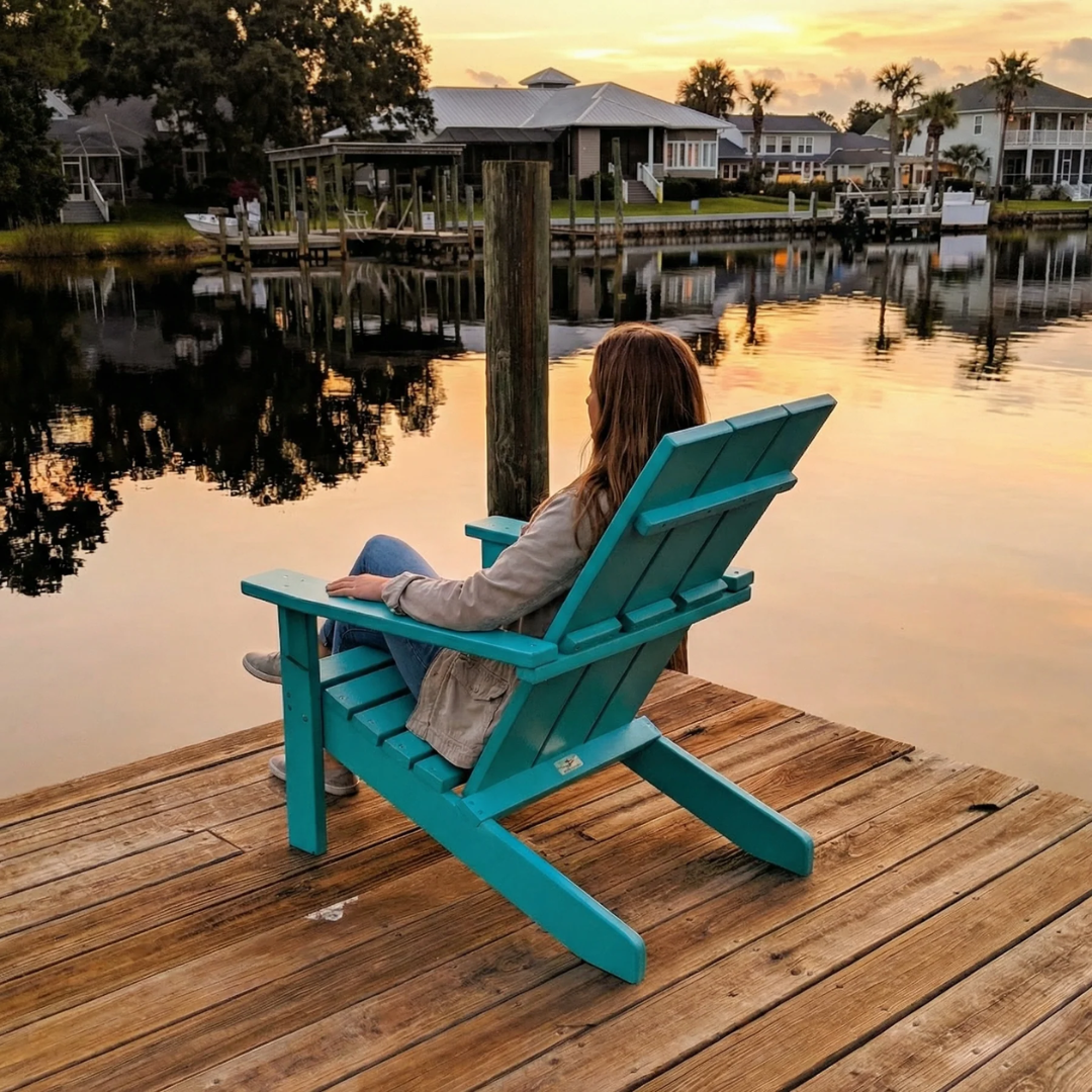 House Blend Decor Poly Modern Adirondack Chair